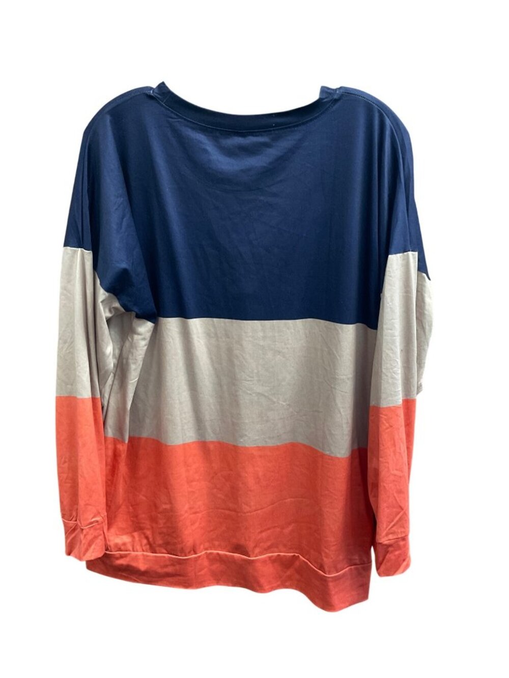 Colorblock Long-Sleeve Shirt XL 65% Cotton 35% Polyester - Picture 3 of 5